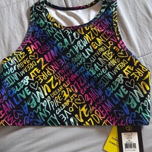 Zumba Fitness Multicolor Graphic Tank Top